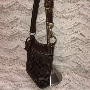 NEW Brown Duffle with Leather Straps and Trim